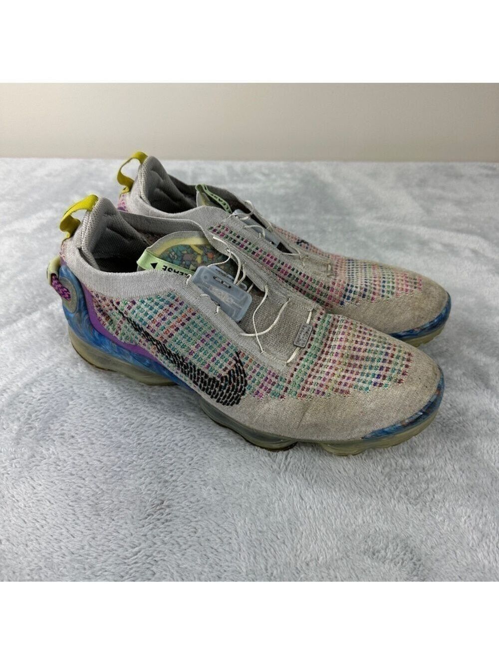 Nike Men's Sz 13 US/12 UK/47.5 EU Air Vapormax 2020 FK Pure Platinum CJ6740-001